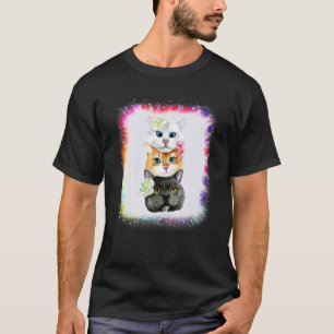 Katze Über Liebe R Papa Mama Junge Mädchen Dh Blea T-Shirt