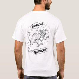 Katze überrascht lustige Illustration Meme Design T-Shirt