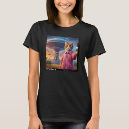 Katze UFO Selfie: Geschenk vom Kitten #02 T-Shirt