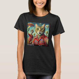 Katze UFO Selfie: Geschenk vom Kitten #08 T-Shirt