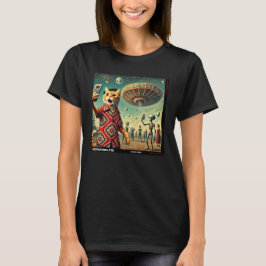 Katze UFO Selfie: Geschenk vom Kitten #12 T-Shirt