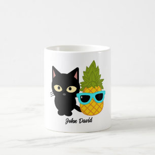 Katze und Ananas sind die besten Freunde, personal Kaffeetasse