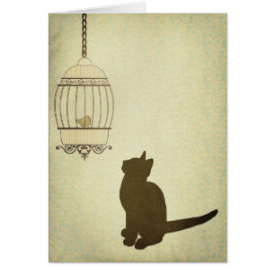 Katze und Birdcage