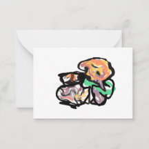 Katze und Blumen Spaß