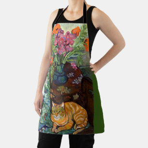 Katze und Bouquet, Suzanne Valadon Schürze