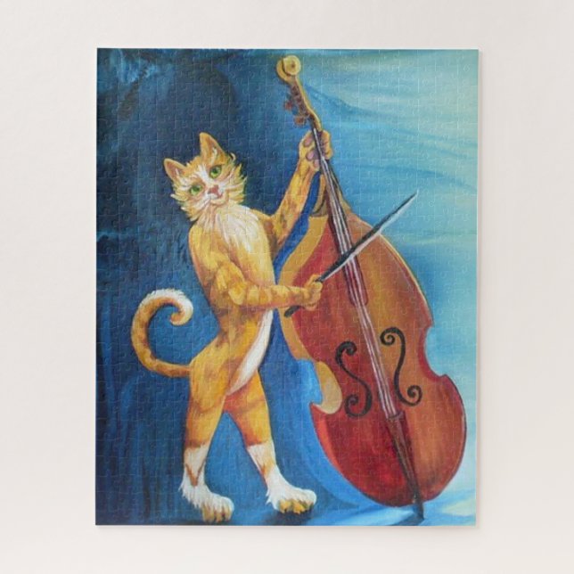 Katze und Fiddle (Vertikal)