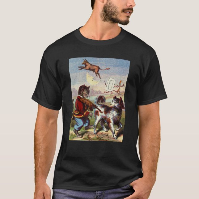 Katze und Fiddle Kinderzimmer Rhyme T Shirt für Ki (Vorderseite)