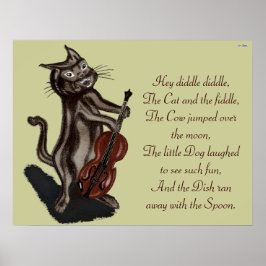 Katze und Fiddle Poster
