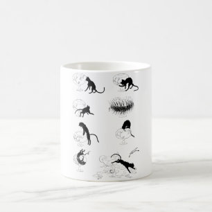 Katze und Goldfisch, Alexandre Steinlen Kaffeetasse