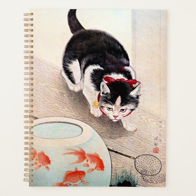 Katze und Goldfischglas Planer (Vorderseite)