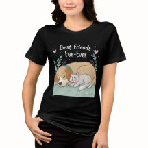 Katze und Hund beste Freunde für immer