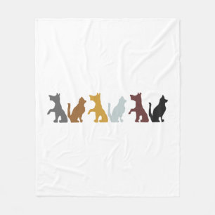 Katze und Hund Fleecedecke