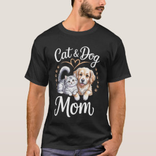 Katze Und Hund Mama Haustierliebhaber Für Tierrett T-Shirt