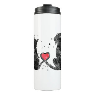 Katze und Hund Thermosbecher