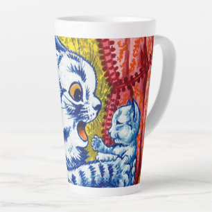 Katze und ihre Kätzchen Milchtasse