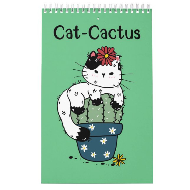 Katze und Kaktus Kalender (Titelbild)
