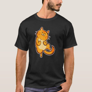 Katze und Kätzchen Drehte dich von Mittelfinger T-Shirt