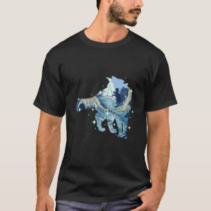 Katze und Katze Silhouette und Märchen mit Märchen T-Shirt