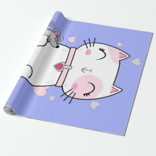 Katze und Maus bester Freund für immer Blanket Geschenkpapier