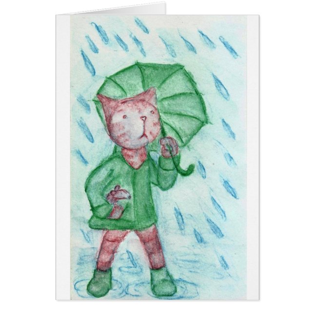 Katze und Maus im Regen (Vorne)