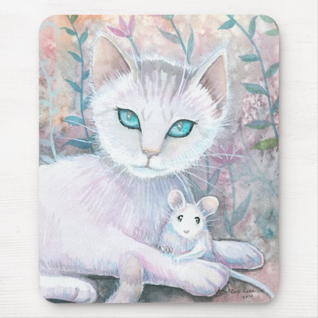 Katze und Maus-Mauspad Mousepad (Vorne)