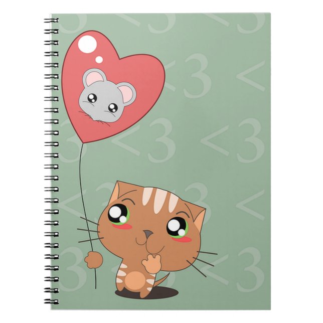 Katze und Maus Notizblock (Vorderseite)