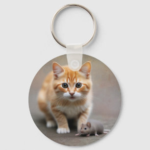Katze und Maus Schlüsselanhänger