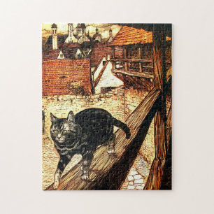Katze und Maus von Arthur Rackham