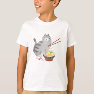 Katze und Ramen, Kawaii-T - Shirt