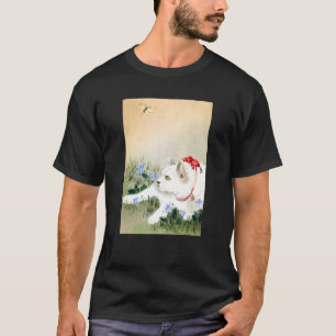 Katze und Schmetterling von Ohara Koson T-Shirt