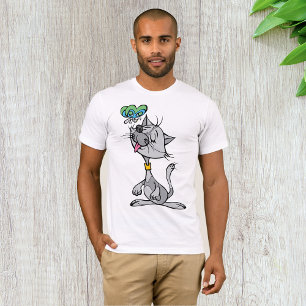 Katze und Schmetterlingsmenschen T - Shirt