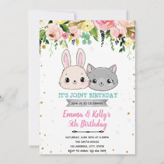 Katze und sonnige Gelenke Geburtstag Einladung