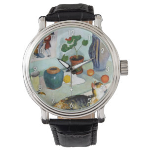 Katze und Stilleben, August Macke Armbanduhr