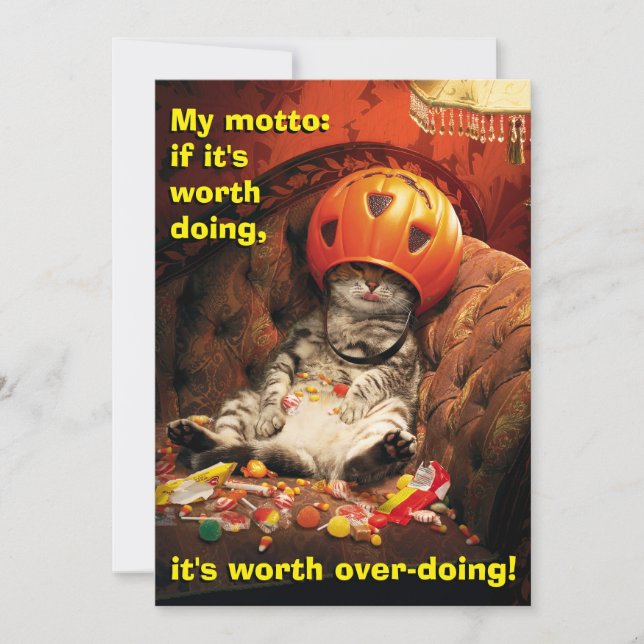 Katze unter dem Kanadier Einladung (Vorderseite)