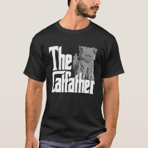 Katze Vater Der Katvater Crazy Evil Katze Vater Ki T-Shirt