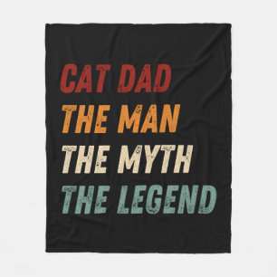 Katze Vater Der Mann der Mythos der Legende Fleecedecke