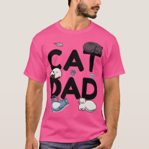 Katze Vater Katze Katze Mann Daddy Kitty Meow (2) T-Shirt