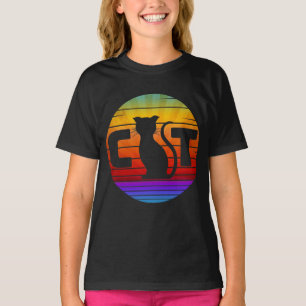 KATZE VINTAGE SONNENUNTERGANG T-Shirt