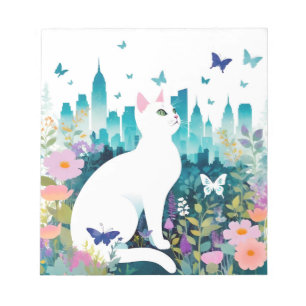 Katze Vintage Umwelt Tierart Malerei Notizblock