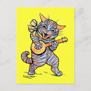Katze von Louis Wain Postkarte