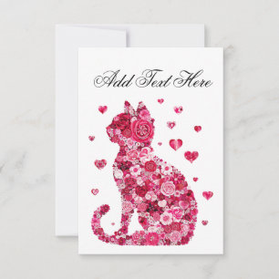 Katze von Rose Karte