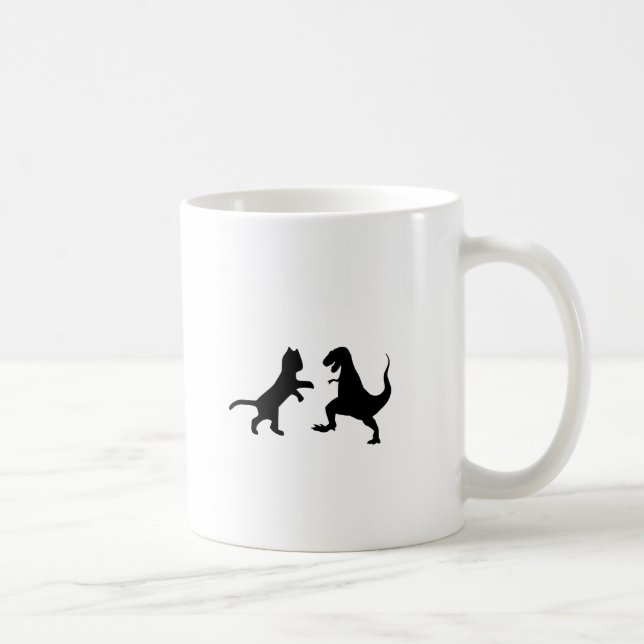 Katze vs. t-rex kaffeetasse (Rechts)