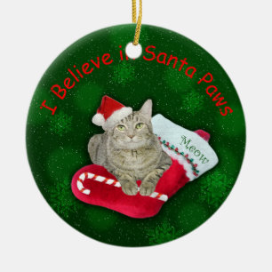 Katze wartete Sankt Keramikornament
