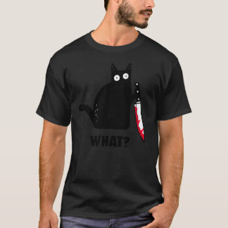 Katze Was für eine lustige schwarze Katze, mörderi T-Shirt