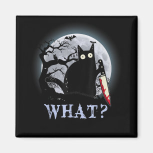 Katze, was für eine mörderische schwarze Katze mit Magnet