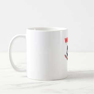 Katze was lustige schwarze Katze Murderous Katze m Kaffeetasse