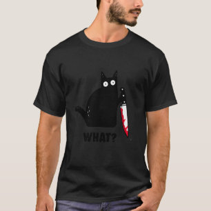 Katze was lustige schwarze Katze Murderous Katze m T-Shirt