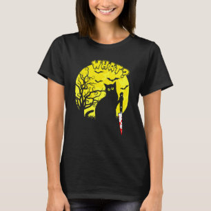 Katze Was Schwarze Ka Mörderische Katze Mit Mess T-Shirt