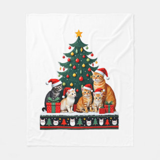 Katze Weihnachten Lustig Hässlich Frauen Männer Fr Fleecedecke
