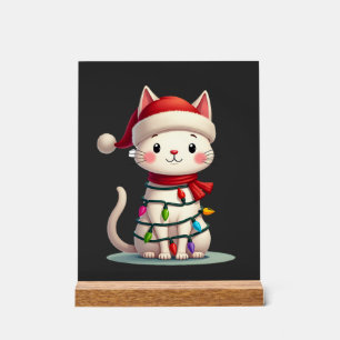 Katze Weihnachtsbaum Weihnachten (3) Acrylschild